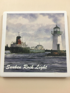 Sunken Rock Light House Coaster