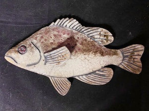 Raku Fish Ceramic Wall Piece 1