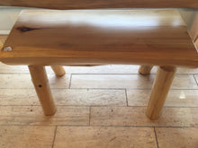 Load image into Gallery viewer, Rustic White Pine Benche/Table and Stool By Redwoods Design
