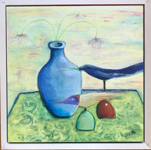 Load image into Gallery viewer, Awaiting Takeoff-Original Acrylic by Lisa Wagner
