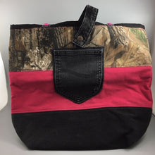 Load image into Gallery viewer, Tote Bag Made from upcycled jeans and pants by JoLynn Fiorentino
