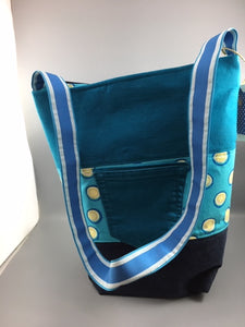 Tote Bag Made from upcycled jeans by JoLynn Fiorentino