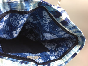 Upcycled Tote made with jeans by JoLynn Fiorentino