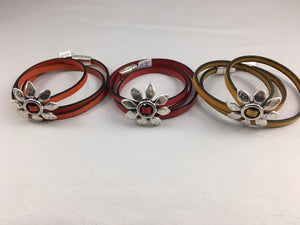 Triple wrap Flower bracelet by Beth Weldon
