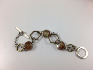 Fused glass Cabochon Bracelet by M Mitchell