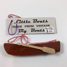Load image into Gallery viewer, Wooden Skiff Ornament by Mark Schwartz
