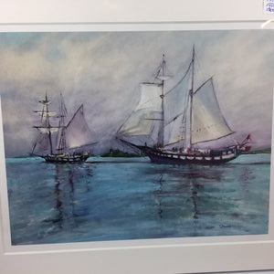 "Frigates From Brockville" Print by C Simeone